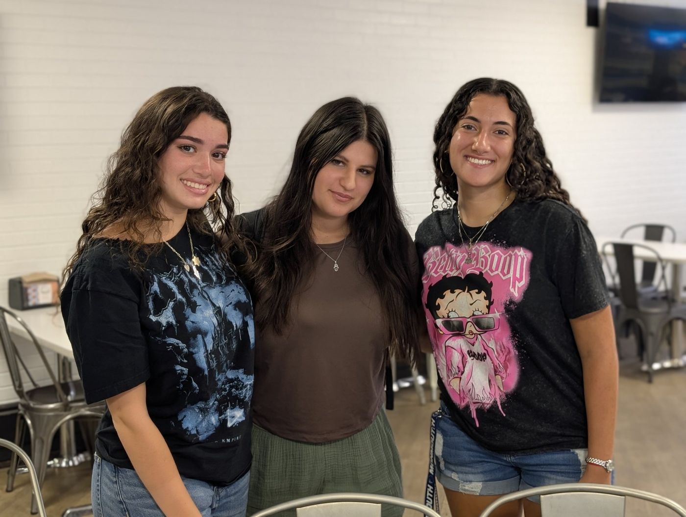Three friends together at Chabad MU